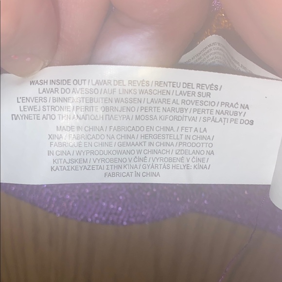 Primark Long Sleeves Crop Blouse in Purple and Yellow - Picture 7 of 8